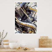 オートバイエンジン、ポスター ポスター (キッチン)