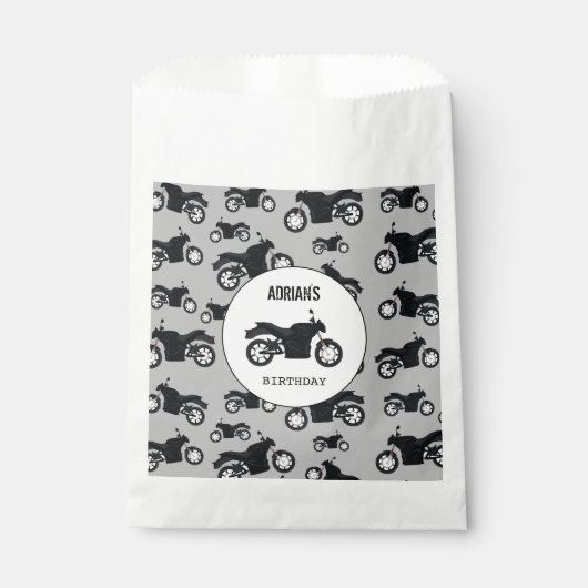 オートバイカスタマイズパタン名誕生日 フェイバーバッグ (正面)