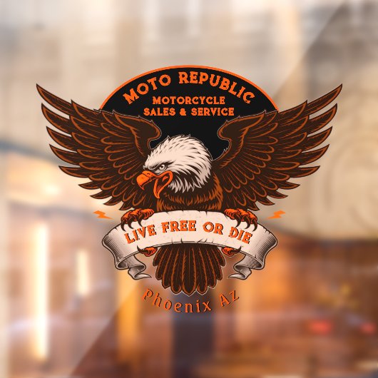 オートバイカスタマイズ販売修理イーグルフロントショップ ウィンドウサイン (シート2)