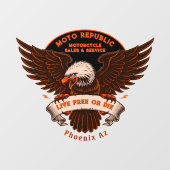 オートバイカスタマイズ販売修理イーグルフロントショップ ウィンドウサイン (シート)