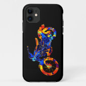 オートバイカラフルミックスネオ絵を描ン Case-Mate iPhoneケース (裏面)