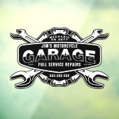 オートバイクのパーソナライズ整備士ショップ ウィンドウサイン (シート3)