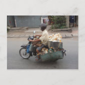 オートバイクベトナムのアヒル ポストカード (正面)