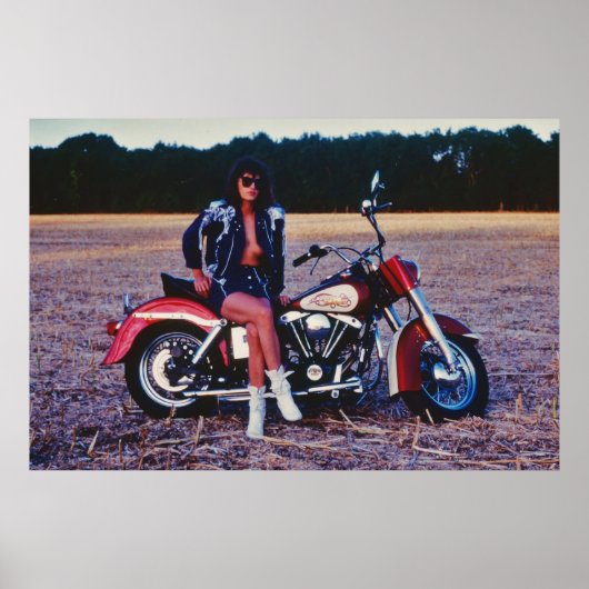オートバイクラシックのピンナップガール ポスター (正面)
