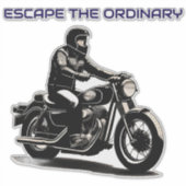 オートバイクラシックスト乗馬 シール (正面)