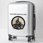 オートバイクラシックスト乗馬 シール (スーツケース)
