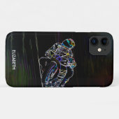 オートバイクラブバイクもしくは自転車に乗る人クラブバイクもしくは自転車に乗る人スクールレーサー Case-Mate iPhoneケース (裏面(横))