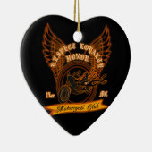 オートバイクラブバッジ セラミックオーナメント (右)