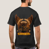 オートバイクラブバッジ Tシャツ (裏面)