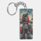 オートバイクリスマスに乗るキッチンコルソドッグ キーホルダー (正面左)