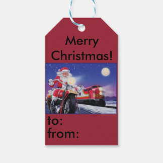 オートバイクリスマスギフトラベル ギフトタグ
