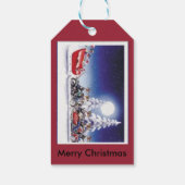 オートバイクリスマスギフトラベル ギフトタグ (裏面)