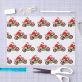 オートバイクリスマス 薄葉紙 (クラフト)