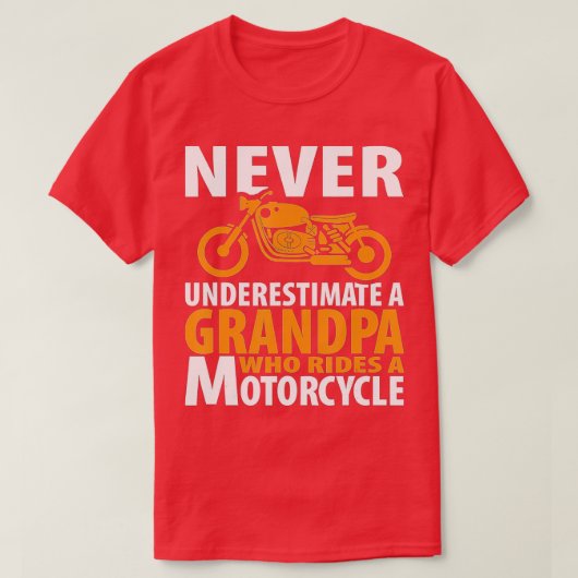 オートバイグランドパオンズバイクもしくは自転車に乗る人メンズパパギフト Tシャツ (デザイン正面)
