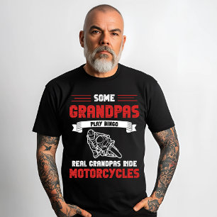 オートバイグランドパバイクもしくは自転車に乗る人ギフト Tシャツ
