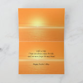 オートバイサンセットファーザーズデイカード カード (内部)