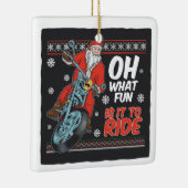 オートバイサンタウィズ引用文 セラミックオーナメント (右)