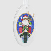 オートバイサンタ&フレンド オーナメント (正面)