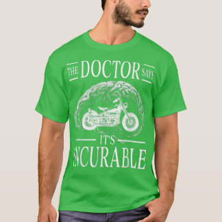 オートバイザドクターが難治性のバイクもしくは自転車に乗る人Br Tシャツ