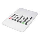 オートバイシフトおもしろいことわざモトクロスバイク バスマット (アングル)