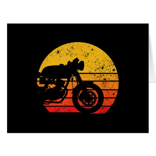 オートバイシャツヴィンテージレトロカフェRa用Tシャツ (正面横)
