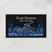 オートバイショップ標準、3.5インチx 2.0インチビジネスカード 名刺 (正面)