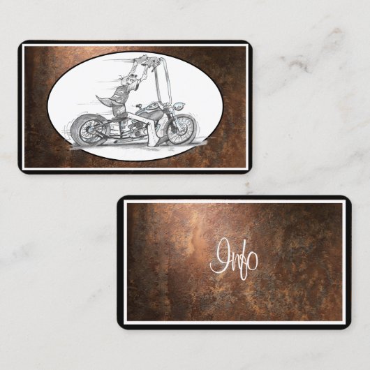 オートバイスケッチ 名刺 (正面/裏面)