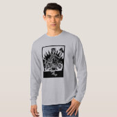 オートバイスケルトン Tシャツ (正面フル)