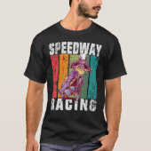 オートバイスピードウェイ レース フラットトラック Tシャツ (正面)