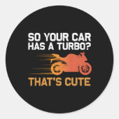 オートバイスポーツバイクバイク ラウンドシール (正面)