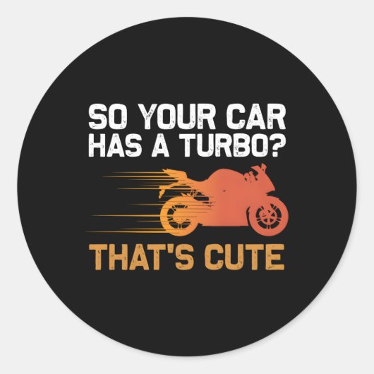 オートバイスポーツバイクバイク ラウンドシール (正面)