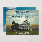 オートバイセーブ・ザ・デート案内はがき 案内ポストカード (正面/裏面)