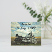 オートバイセーブ・ザ・デート案内はがき 案内状 (スタンド正面)