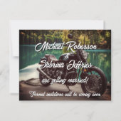 オートバイセーブ・ザ・デート案内はがき 案内状 (裏面)