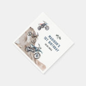 オートバイダートバイクバースデーパーティナプキンス スタンダードカクテルナプキン (角)