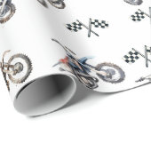 オートバイダートバイクバースデーパーティラッピング紙 ラッピングペーパー (ロールコーナー)