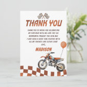 オートバイダートバイク誕生日サンキューカード サンキューカード (スタンド正面)