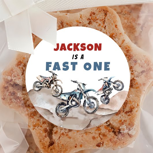 オートバイダートバイク誕生日シール ラウンドシール