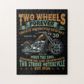 オートバイツーホイールフォーエバーヴィンテージ ジグソーパズル (縦)