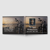 オートバイニアウォーターフォトお祝いのライフ ゲストブック (全面)