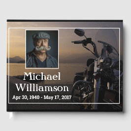 オートバイニアウォーターフォトお祝いのライフ ゲストブック