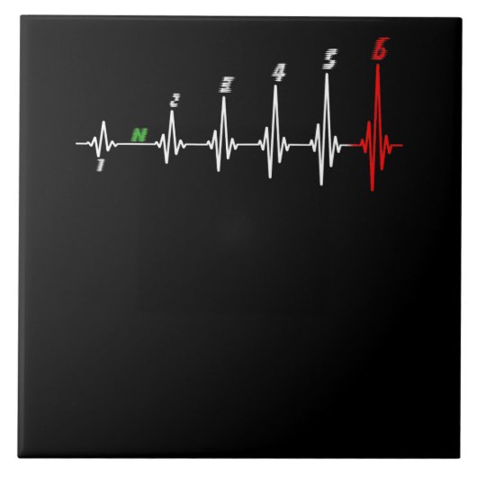 オートバイハートビートスピードバイクモトクロス タイル (正面)