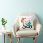 オートバイバイクもしくは自転車に乗る人のキノコ クッション (椅子)