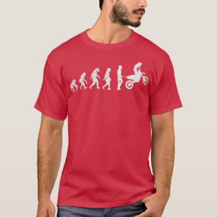 オートバイバイクもしくは自転車に乗る人ギフトモトクロスエボリューションダートビック Tシャツ