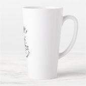 オートバイバイクもしくは自転車に乗る人セラピー カフェラテマグ (右)