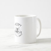 オートバイバイクもしくは自転車に乗る人セラピー コーヒーマグカップ (正面右)