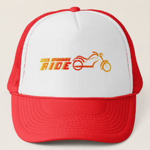 オートバイバイクもしくは自転車に乗る人 キャップ