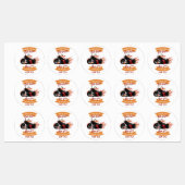 オートバイバイクもしくは自転車に乗る人 ラベル (シート)