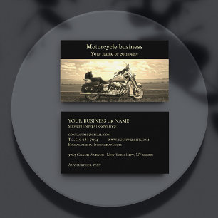 オートバイバイクバイクもしくは自転車に乗る人ショップ修理 名刺