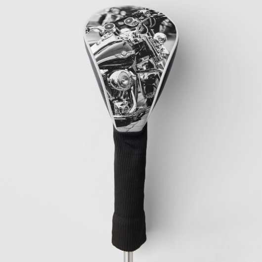 オートバイバイクバイクもしくは自転車に乗る人ライドライダー詳細 ゴルフヘッドカバー (正面)